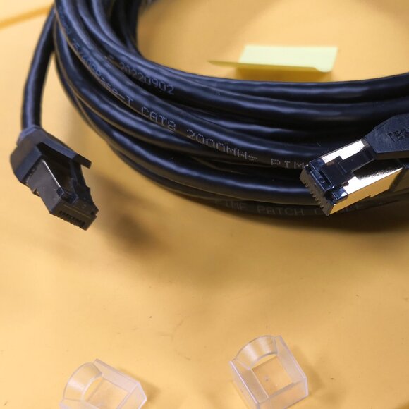 34ft Cat 8 Ethernet RJ45 LAN Cable 40Gbps Patch Network Gold Plated. Tesmax - Picture 3 of 7